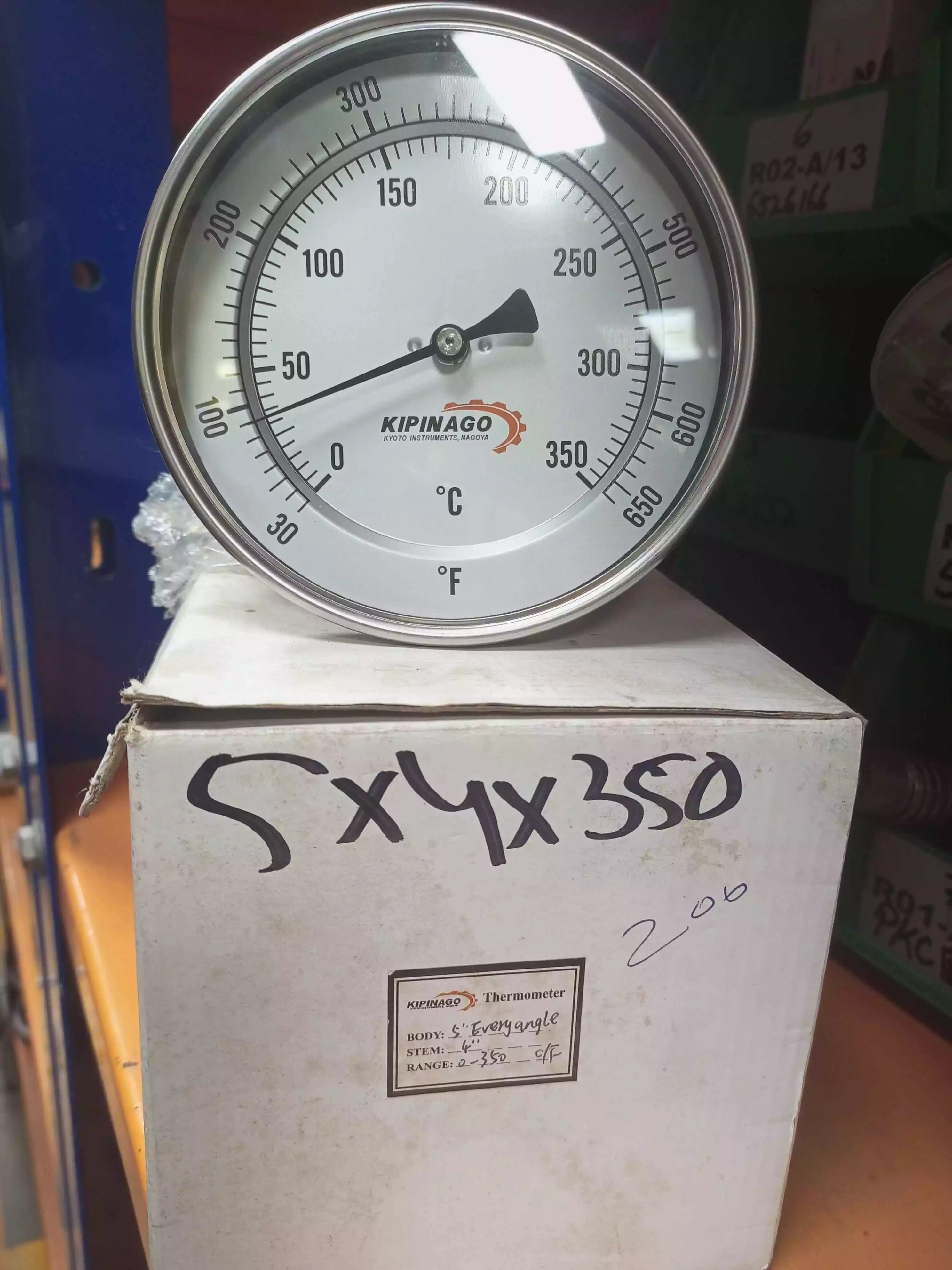 Thermometer 0 - 350C bar/psi